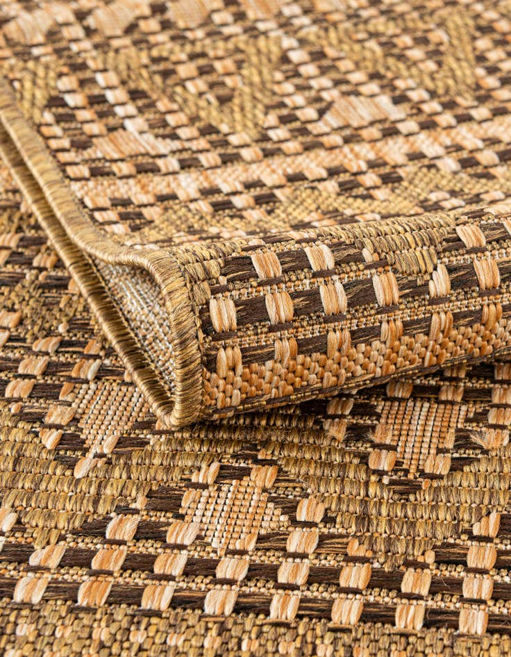 Detail image of  6' x 6'  Washable Modern Indoor / Outdoor Square Rug