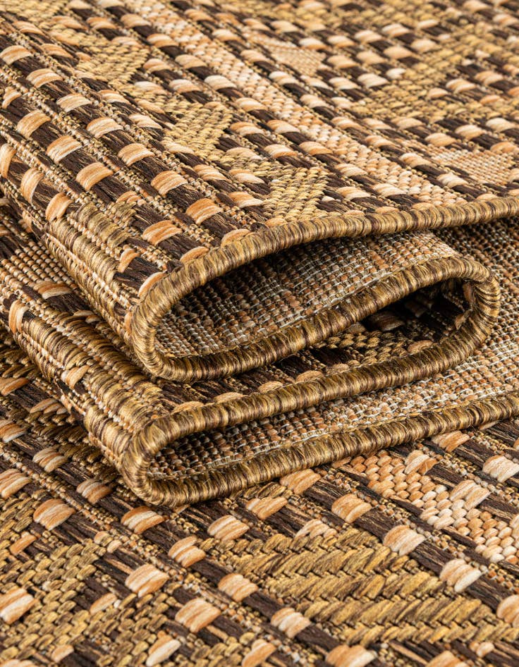 Detail image of  6' x 6'  Washable Modern Indoor / Outdoor Square Rug