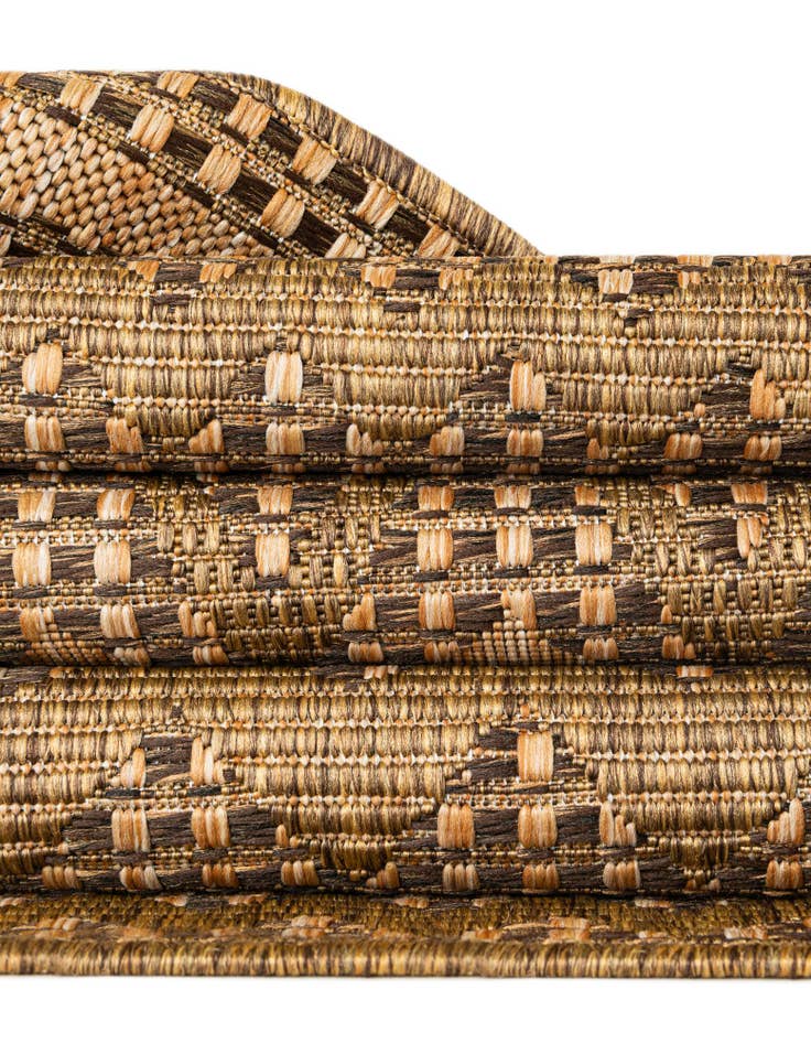 Detail image of  6' x 6'  Washable Modern Indoor / Outdoor Square Rug