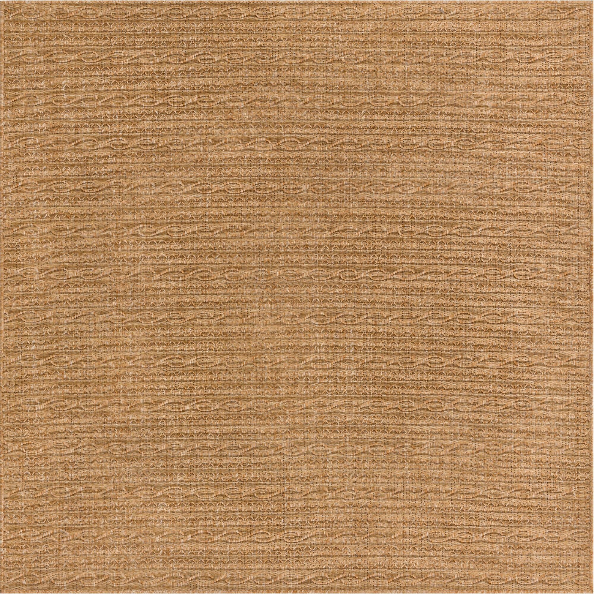  6' x 6'  Washable Modern Indoor / Outdoor Square Rug