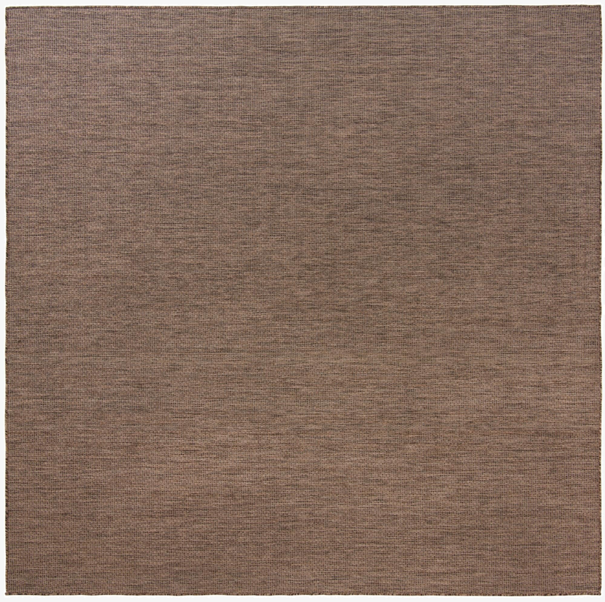  10' 8 x 10' 8  Washable Solid Indoor / Outdoor Square Rug