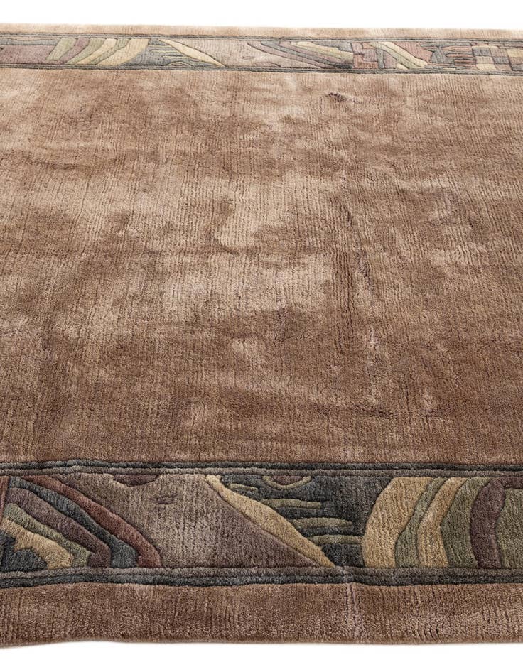 Detail image of  6' 5 x 6' 5  Hand Knotted Tibet Wool Square Rug