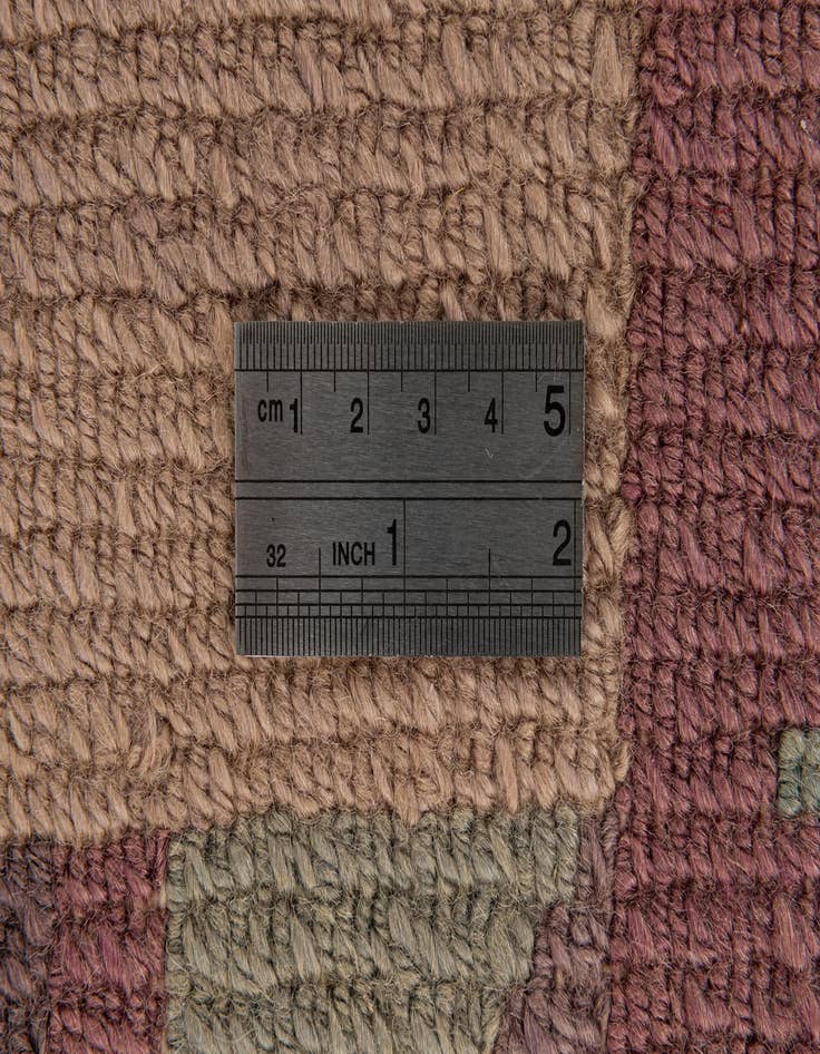 Detail image of  6' 9 x 7' 3  Hand Knotted Tibet Wool Square Rug