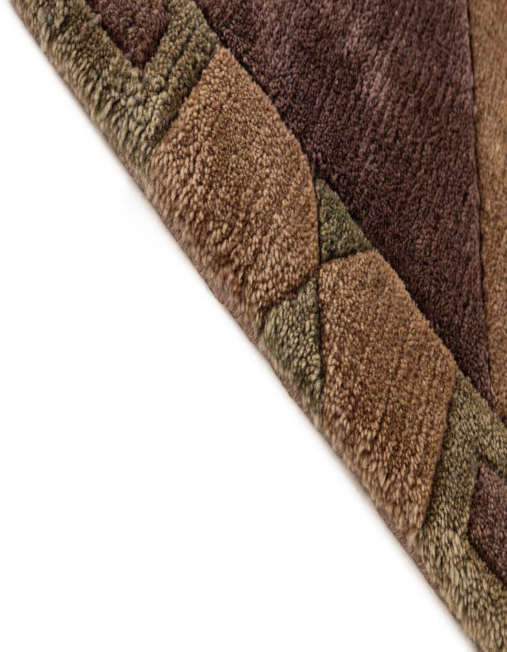 Detail image of  6' 9 x 7' 3  Hand Knotted Tibet Wool Square Rug