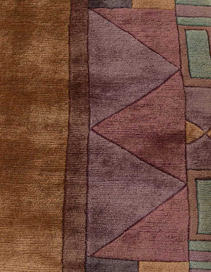 Detail image of  8' 3 x 8' 3  Hand Knotted Tibet Wool Square Rug