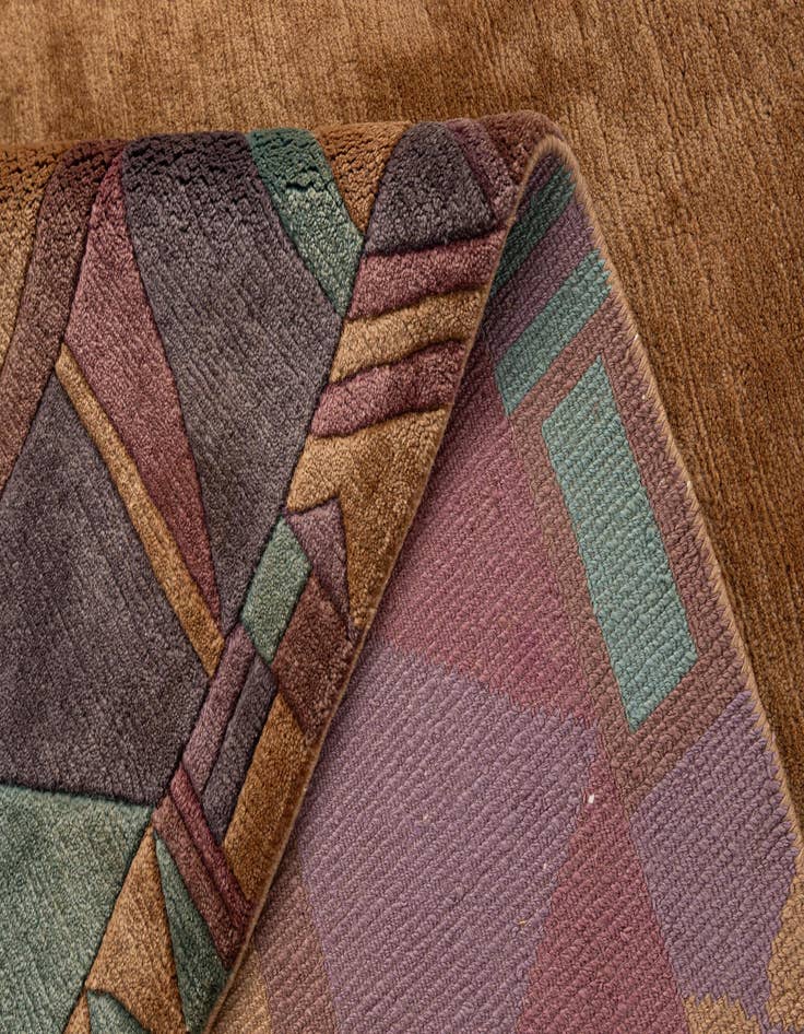 Detail image of  8' 3 x 8' 3  Hand Knotted Tibet Wool Square Rug