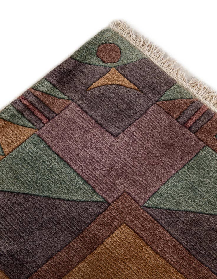 Detail image of  8' 3 x 8' 3  Hand Knotted Tibet Wool Square Rug