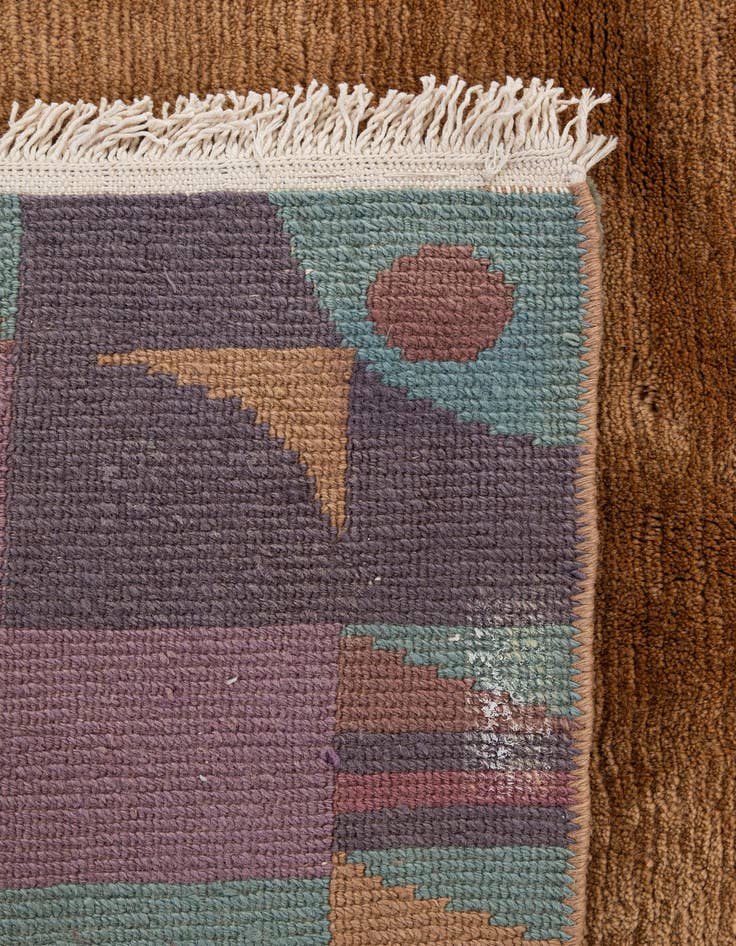 Detail image of  8' 3 x 8' 3  Hand Knotted Tibet Wool Square Rug