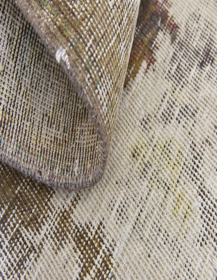 Detail image of  4' 7 x 4' 10  Hand Knotted Ultra Vintage Persian Wool Square Rug