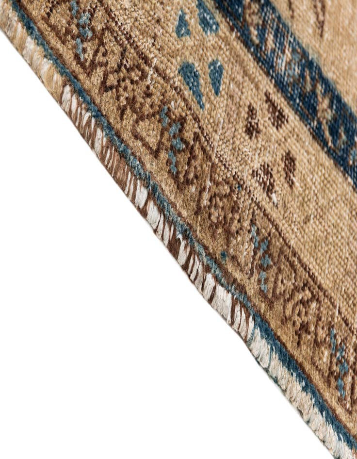 Detail image of  5' 2 x 6' 7  Hand Knotted Ultra Vintage Persian Wool Square Rug