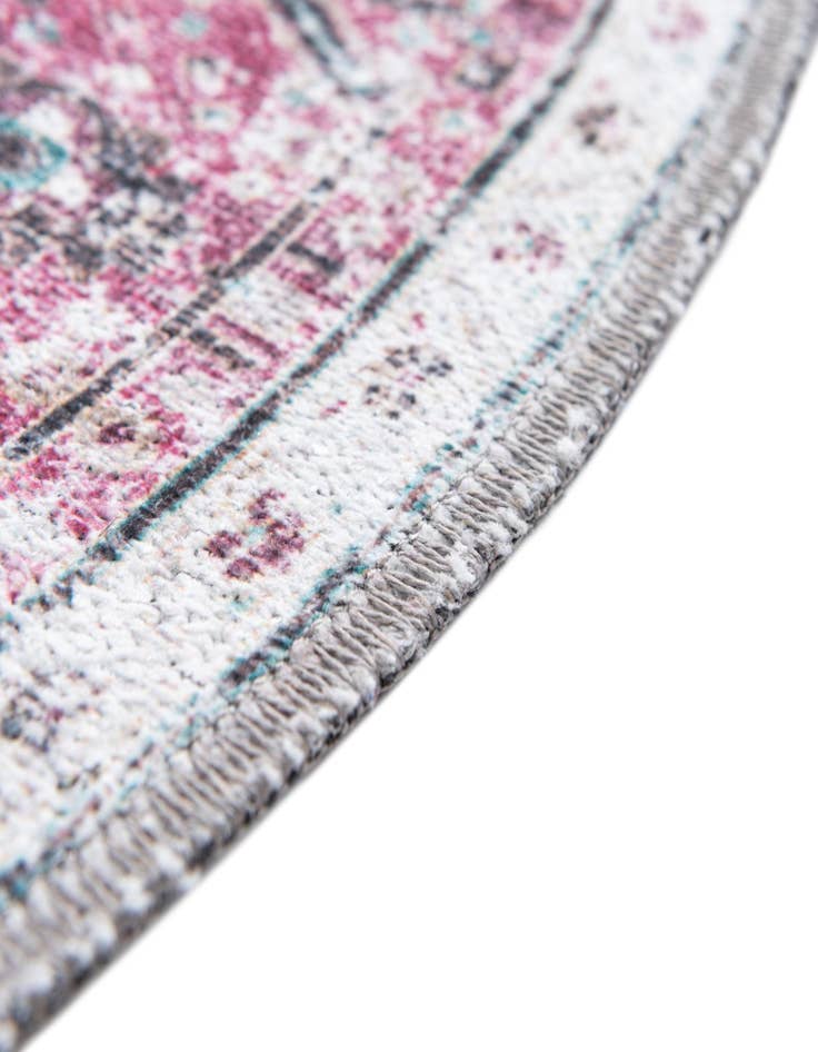 Detail image of  6' x 6'  Washable Yara Round Rug