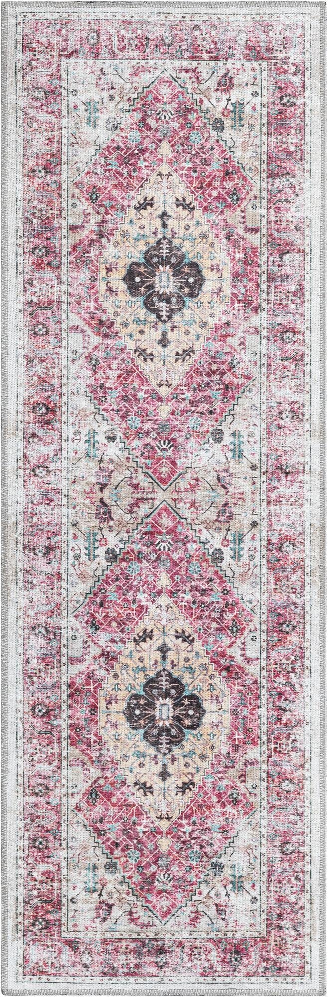 Primary image  2' x 6'  Washable Yara Runner Rug