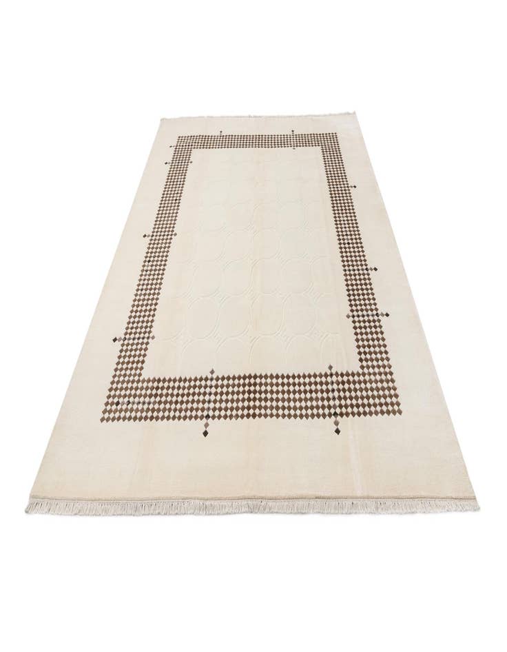 Detail image of  7' 10 x 9' 10  Hand Knotted Darya Wool Rug