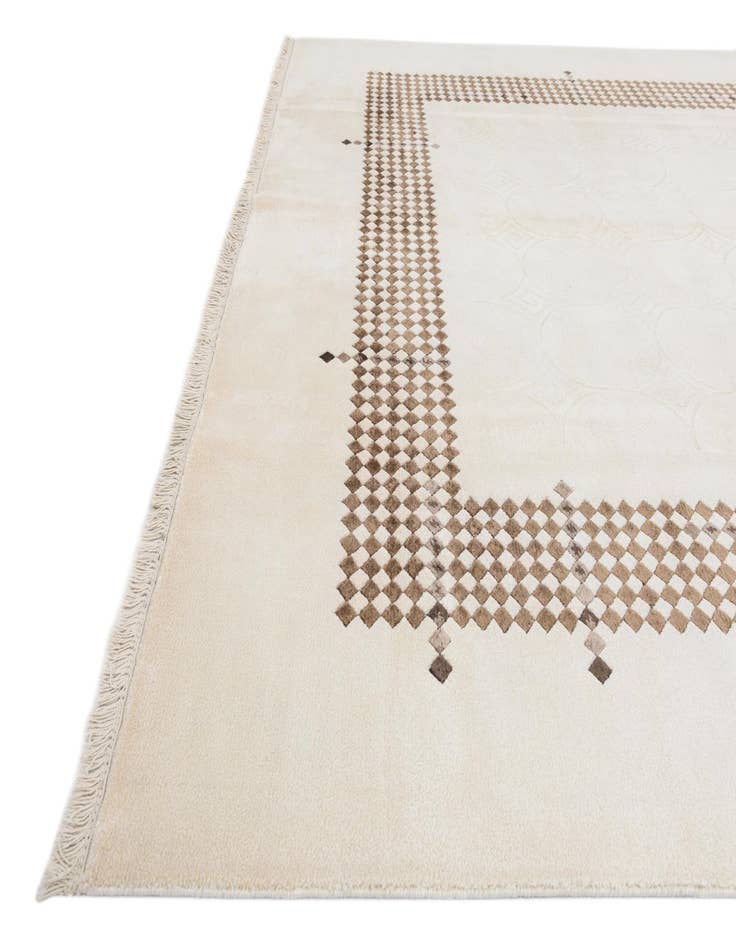 Detail image of  7' 10 x 9' 10  Hand Knotted Darya Wool Rug