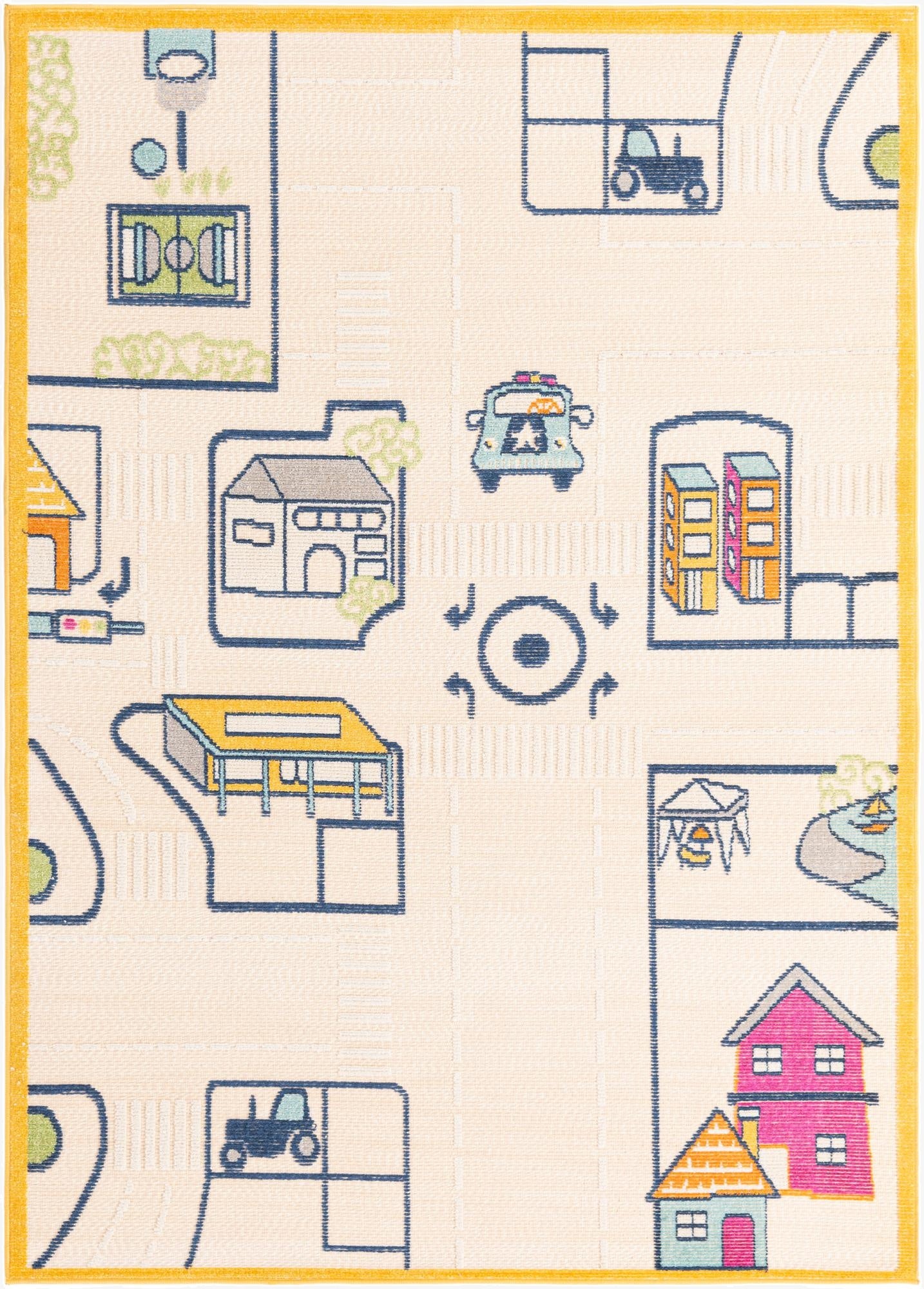  5' 3 x 7' 7  Washable  Indoor / Outdoor Rug