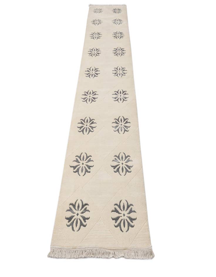 Detail image of  2' 7 x 13' 1  Hand Knotted Darya Wool Runner Rug