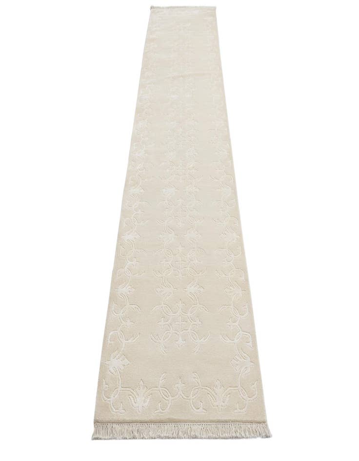 Detail image of  2' 7 x 13'  Hand Knotted Darya Wool Runner Rug