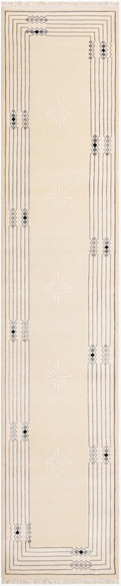  2' 8 x 13' 3  Hand Knotted Darya Wool Runner Rug
