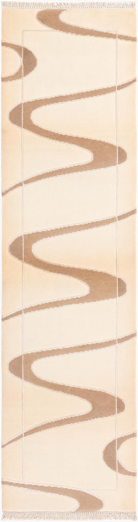  2' 7 x 9' 10  Hand Knotted Darya Wool Runner Rug