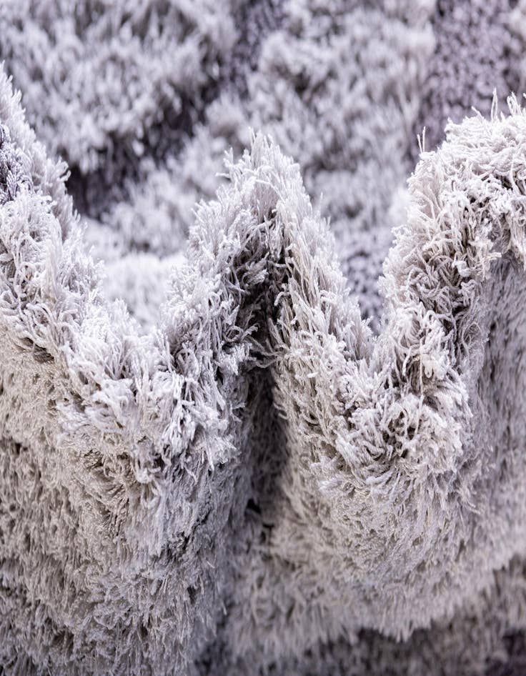 Detail image of  2' 7 x 10' Botanical Shag Runner Rug