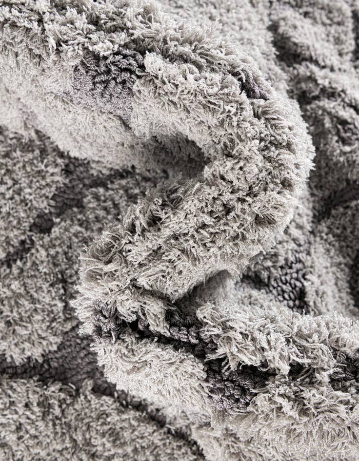 Detail image of  2' 7 x 10' Botanical Shag Runner Rug