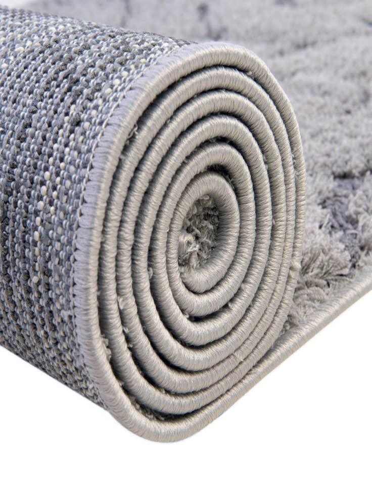 Detail image of  2' 7 x 10' Botanical Shag Runner Rug