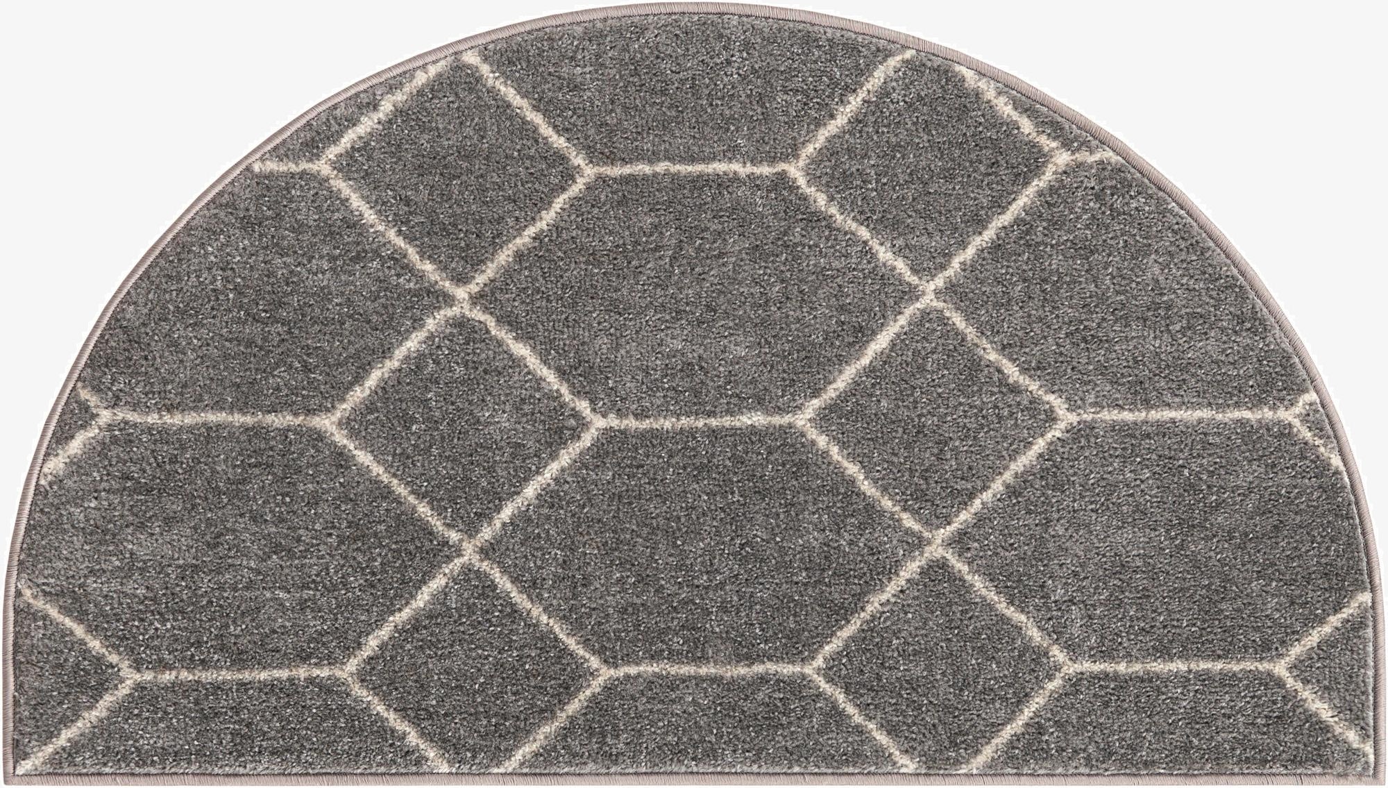  2' 2 x 3' 7 Lattice Frieze Hearth Rug