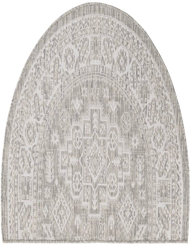 Detail image of  2' 7 x 4'  Washable Aztec Indoor / Outdoor Hearth Rug