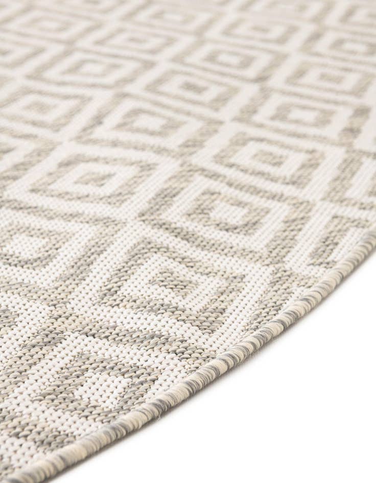 Detail image of  7' 10 x 10'  Washable Jill Zarin Costa Rica Indoor / Outdoor Oval Rug
