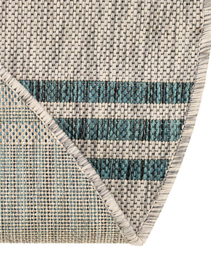 Detail image of  7' 10 x 10'  Washable Jill Zarin Anguilla Indoor / Outdoor Oval Rug
