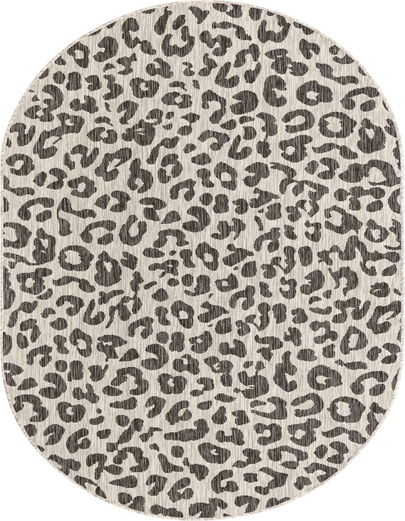 Primary image of  5' 3 x 8'  Washable Safari Indoor / Outdoor Oval Rug