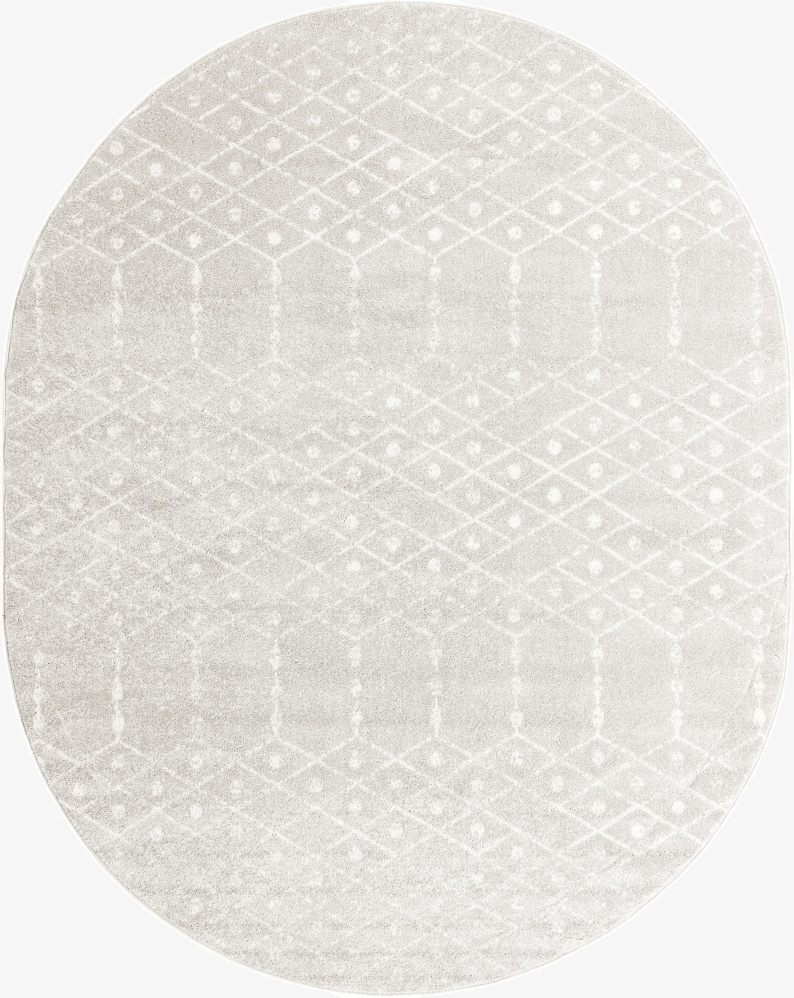  7' 10 x 10' Paxon Trellis Oval Rug