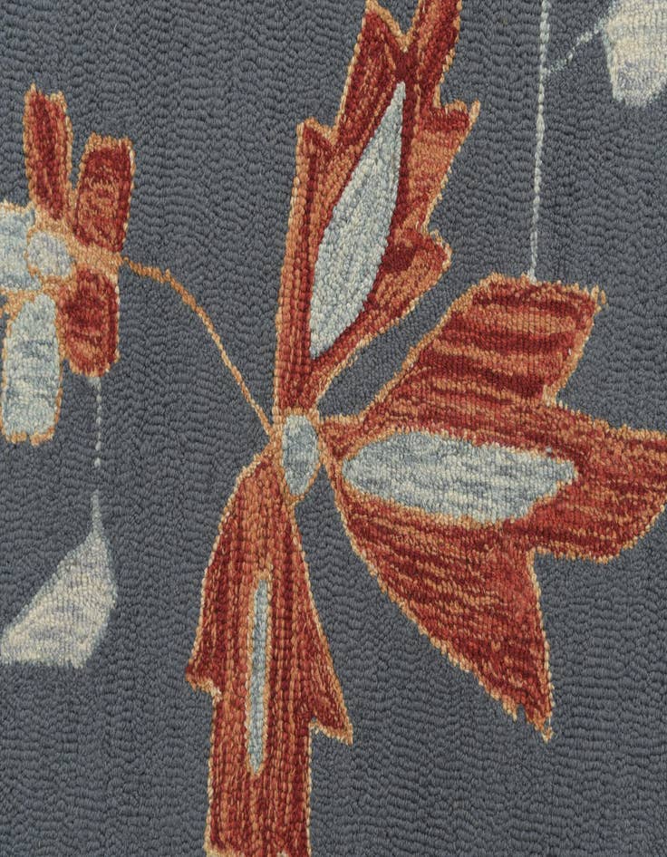 Detail image of  5' 1 x 8' Agra Wool Rug
