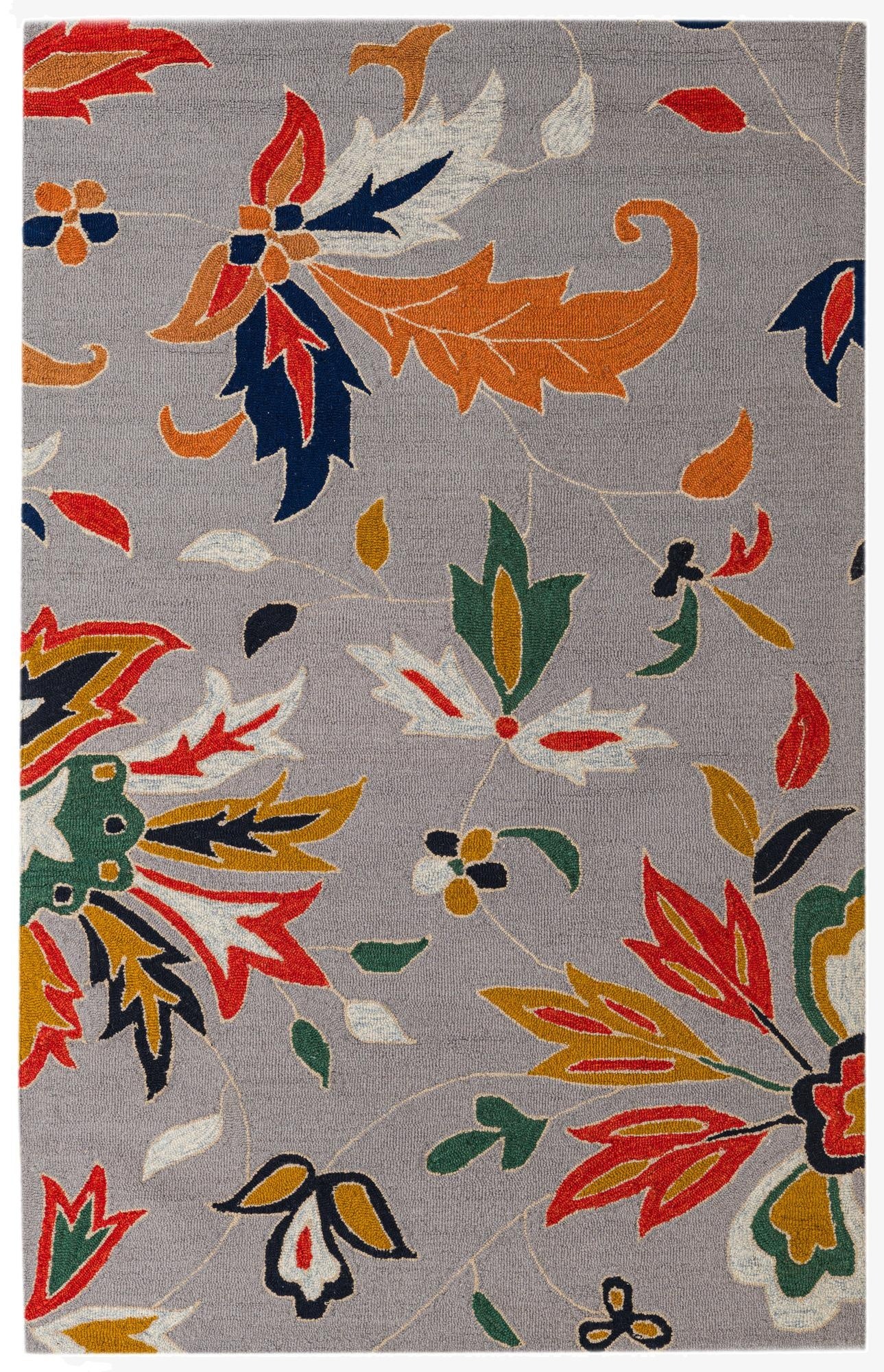  5' x 8' Agra Wool Rug