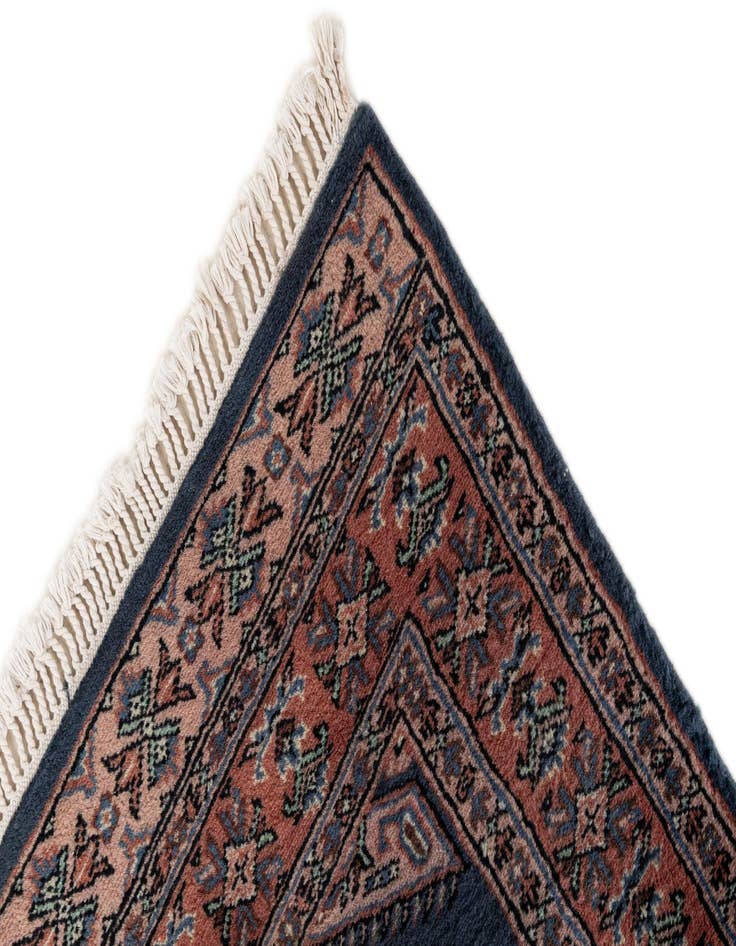 Detail image of  3' 1 x 5'  Hand Knotted Bokhara Wool Rug