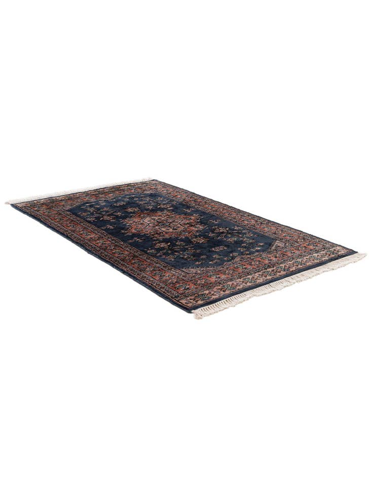 Detail image of  3' 1 x 5'  Hand Knotted Bokhara Wool Rug