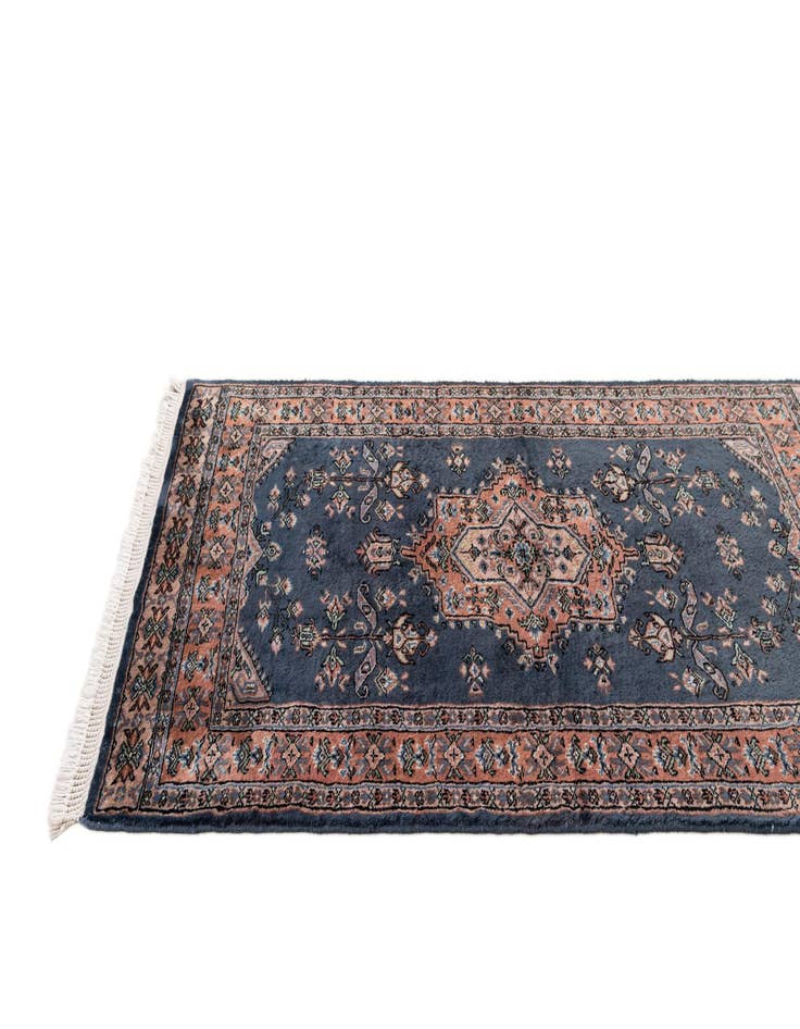 Detail image of  3' 1 x 5'  Hand Knotted Bokhara Wool Rug