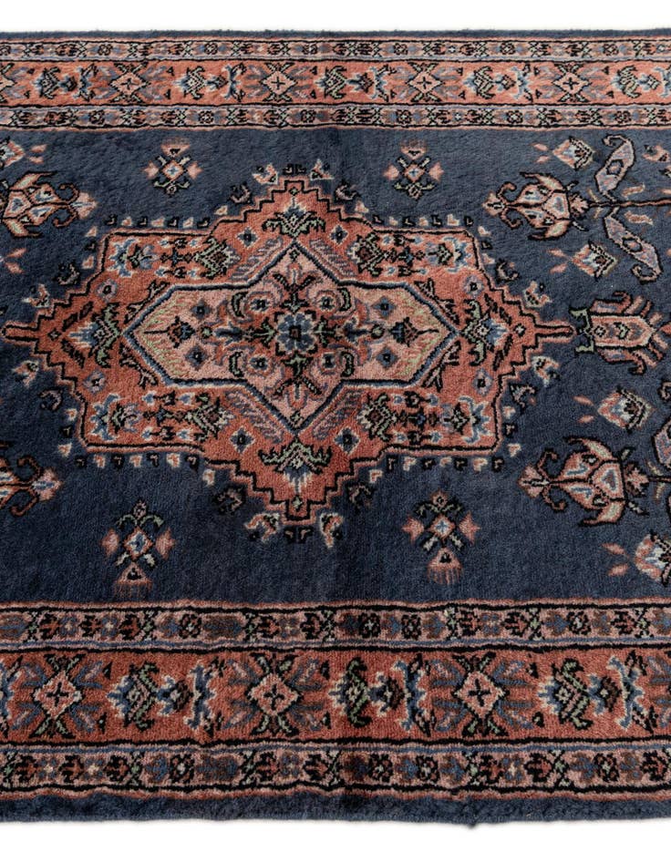Detail image of  3' 1 x 5'  Hand Knotted Bokhara Wool Rug