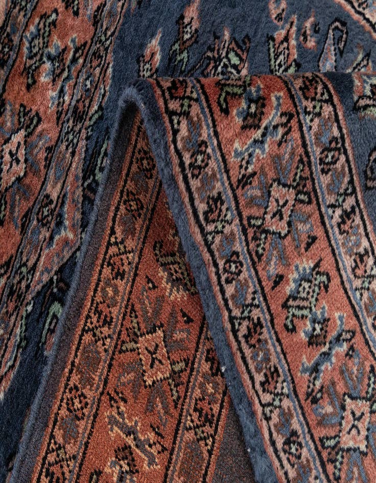 Detail image of  3' 1 x 5'  Hand Knotted Bokhara Wool Rug