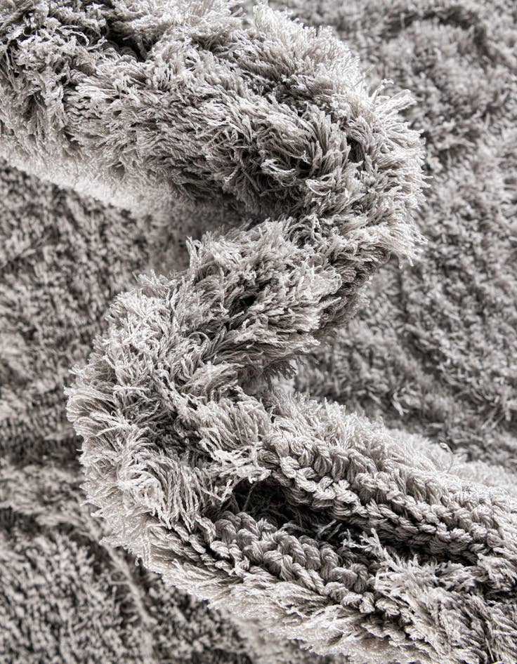 Detail image of  8' x 10' Botanical Shag Rug