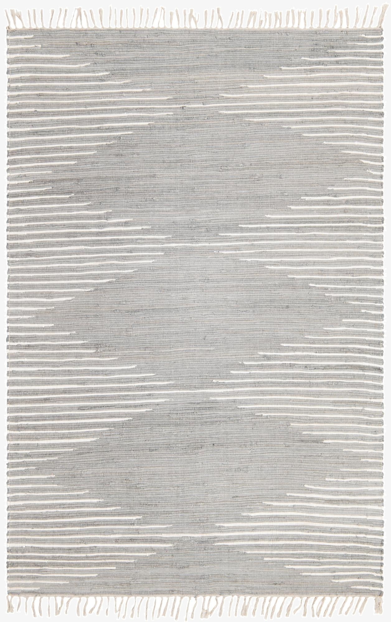  6' 1 x 9'  Hand Woven Chindi Cotton Rug