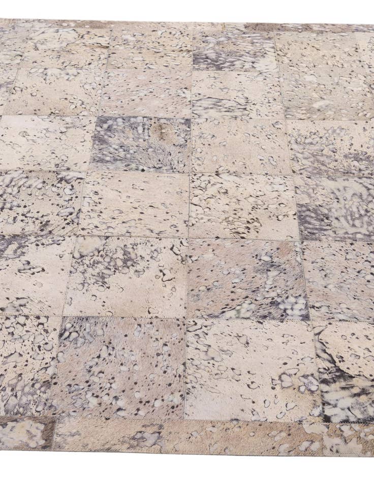 Detail image of  5' 4 x 8' 2 Cowhide - Patchwork Rug