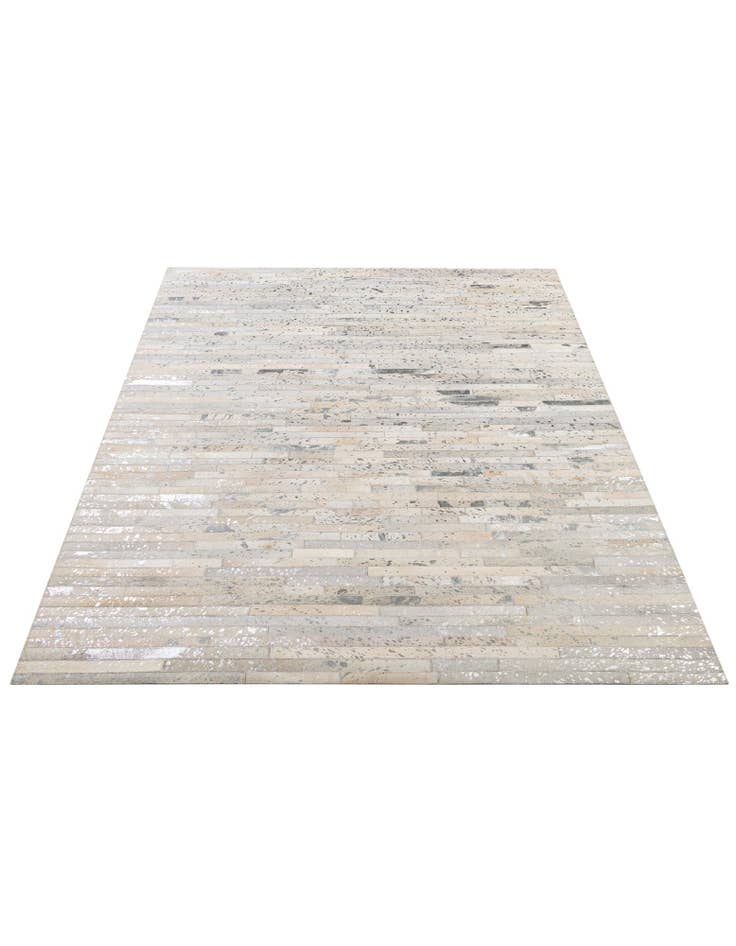 Detail image of  5' 2 x 7' 11 Cowhide - Patchwork Rug