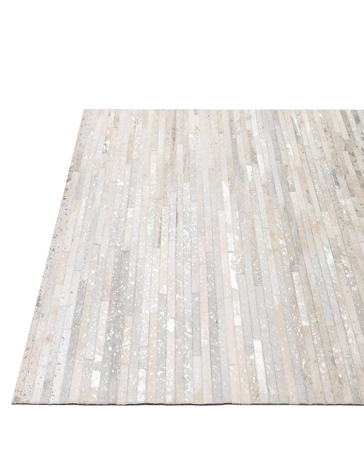 Detail image of  5' 2 x 7' 11 Cowhide - Patchwork Rug