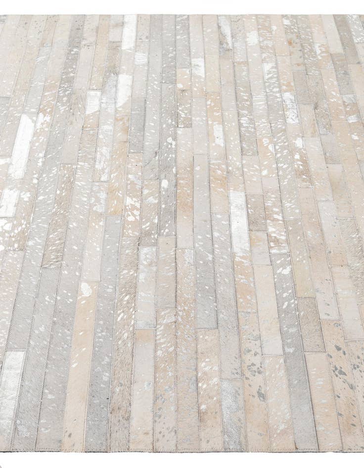 Detail image of  5' 2 x 7' 11 Cowhide - Patchwork Rug