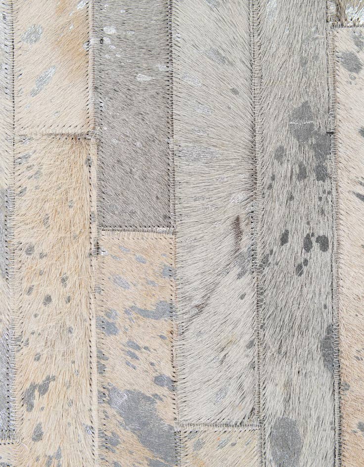 Detail image of  5' 2 x 7' 11 Cowhide - Patchwork Rug