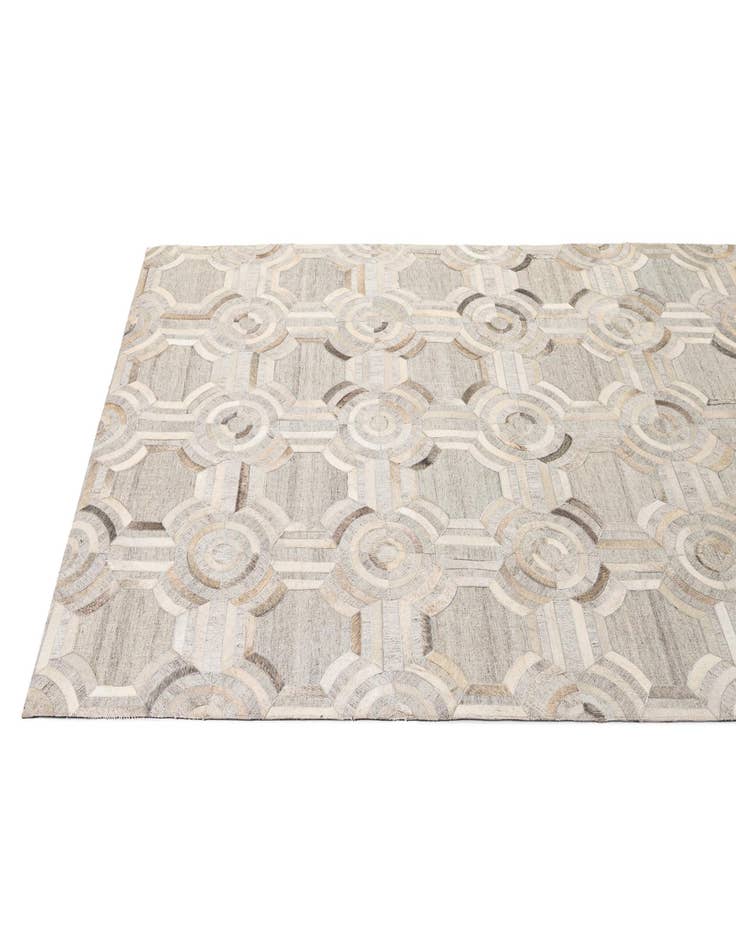 Detail image of  5' 2 x 7' 9 Cowhide - Patchwork Rug