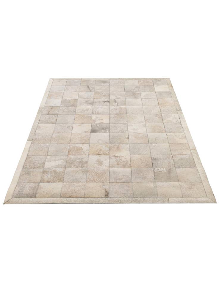 Detail image of  4' 5 x 6' 5 Cowhide - Patchwork Rug