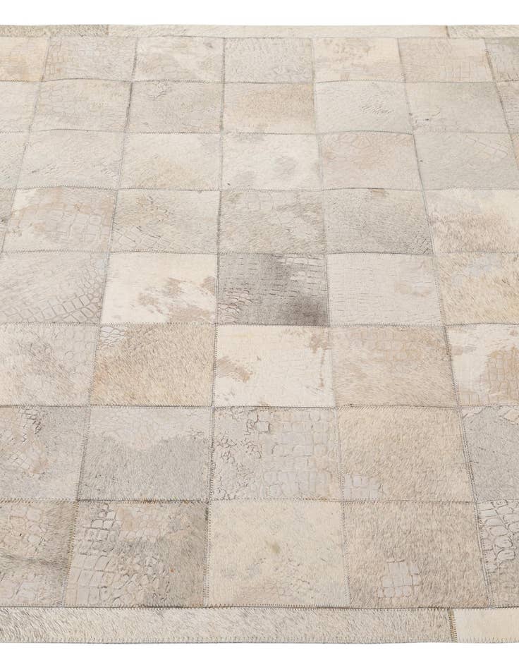 Detail image of  4' 5 x 6' 5 Cowhide - Patchwork Rug