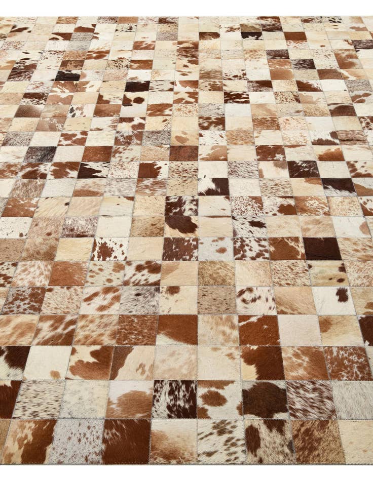 Detail image of  8' x 10' Cowhide Leather Rug